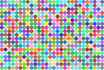 Abstract colored circles, bubbles, sphere or ellipses shape pattern. Art, vector, white & texture.