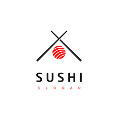 Sushi Logo, Japanese Food Icon