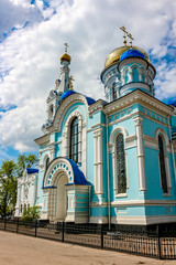 The temple in honor of the Assumption of the Blessed Virgin Mary in 1912 in Maloyaroslavets, Russia
