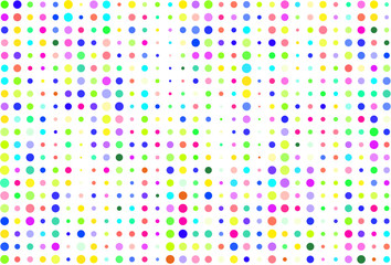 Abstract colored circles, bubbles, sphere or ellipses shape pattern. Mosaic, details, drawing & texture.