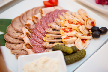 snacks and meals on the table