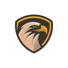 eagle head logo template vector illustration