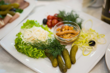 snacks and meals on the table