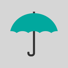 Umbrella Icon. Flat Design. Vector Illustration