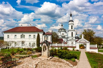 MALOYAROSLAVETS, RUSSIA - MAY 2016: Svyato-Nikolskiy Chernoostrovskiy convent monastery in Maloyaroslavets
