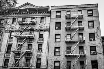 Nowy Jork, Nowy Jork, USA, Jan 2018, fasada starych budynków Manhattanu - 201228867