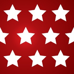 white stars on a red background