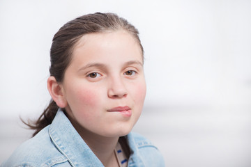 portrait of a smiling teenage girl