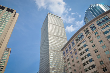 Fototapeta na wymiar Street View of Prudential Building – Boston, MA