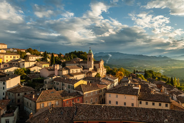 The comune of Verucchio view from Rocca Malatestiana