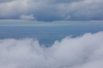 thunderclouds in the sky
