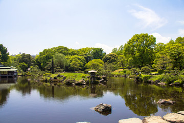 Kiyosumi garden in Koto ward Tokyo, Japan
