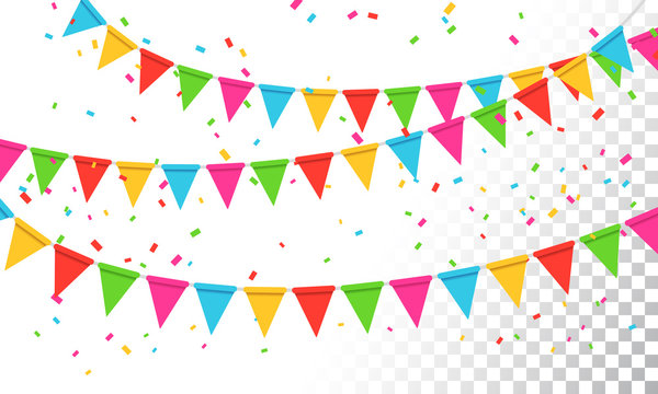 Vector Illustration Banderol Party Celebration Background