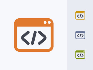 Code In Window - Composite Icons. A professional, pixel-perfect icon.