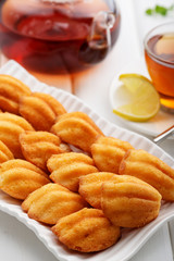 Madeleine - homemade traditional French small cookie.