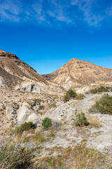 The desert of the Tabernas in Almeria