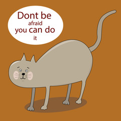 cute cat illustration