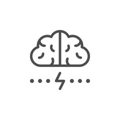 Brainstorm line icon