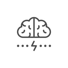 Brainstorm line icon