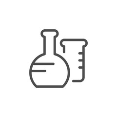 Flask line icon