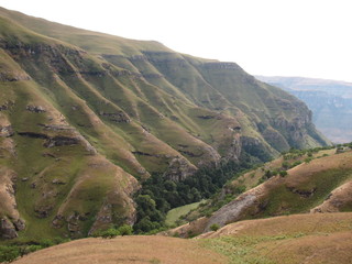 Vallée dans le Drakensberg