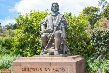 Cristóvão Colombo (Christoph Kolumbus) Monument de Parque de Santa Catarina (Santa Catarina Park)...