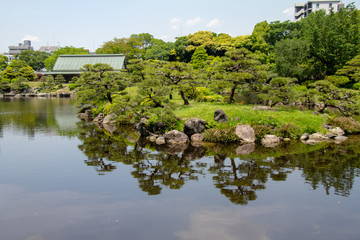 Fototapeta premium Kiyosumi garden in Koto ward Tokyo, Japan