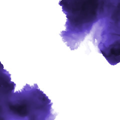 Ink wash painting on white background. Asian style art vector illustration.