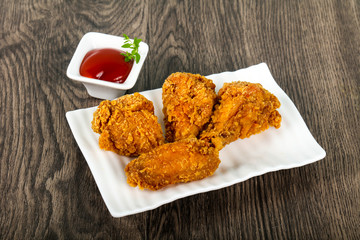Crispy chicken wings