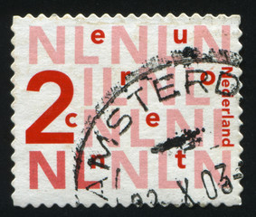 Netherlands retro stamp