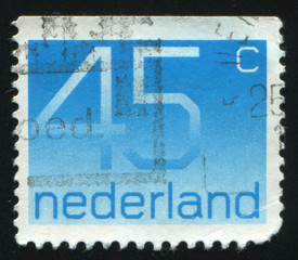 Netherlands retro stamp