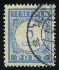 Netherlands retro stamp