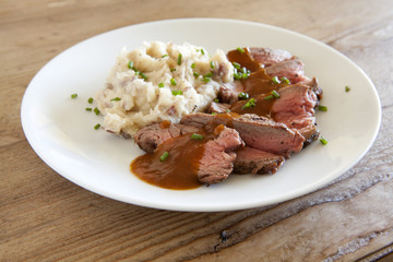 Steak and Mashed Potatoes