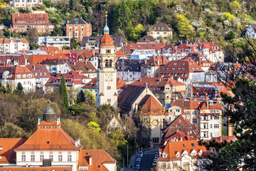 Obraz premium stuttgart karlshoehe markus church