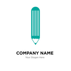 pencil company logo design template