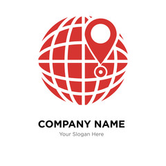 International delivery company logo design template