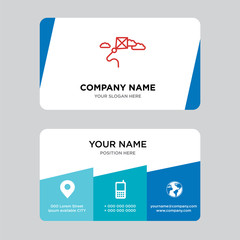 Kite business card design template