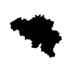 map of Belgium. vector illustration