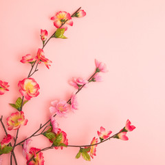 Floral card. Minimal style.