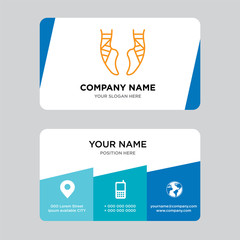 Ballet business card design template