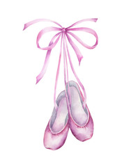 Ballet shoes illustration © Lora