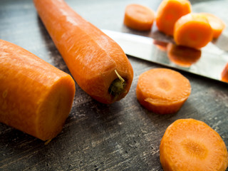 bright fresh carrots