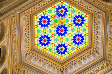 Fototapeta premium Sarajevo, Bosnia, August 17, - Bosnia and Herzegovina, 2014: City Library in Sarajevo - Bosnia and Herzegovina 