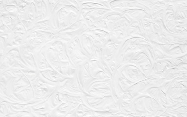 White background for a greeting card template for a wedding. Texture paint with the effect of light-colored wallpaper with strips and stains.