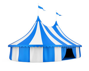 Fototapeta premium Circus Tent Isolated