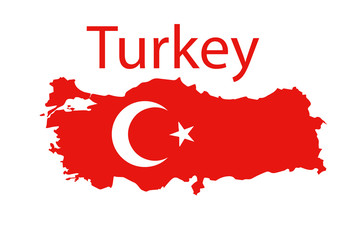 map of Turkey. vector illustration