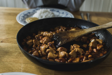 Asia Pfanne Chicken Teriaki