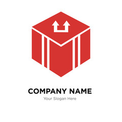 Delivery package company logo design template