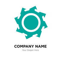saw blade company logo design template