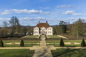 Fototapeta na wymiar Schieder Palace and a Baroque garden in Nordrhein-Westfalen